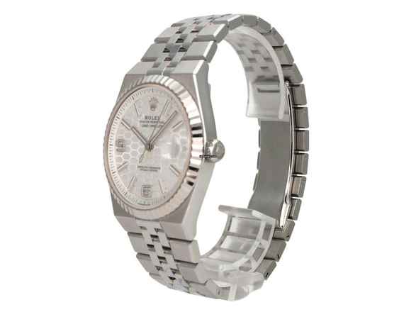 Rolex Land-Dweller 40 Oystersteel Beyaz Altın Ref. 127334 Derin Beyaz Bal Pete Flat Jubile-Band