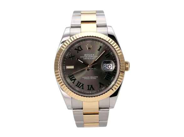 Rolex Datejust 41 Paslanmaz Çelik Sarı Altın Ref. 126333 Slate