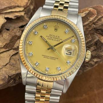 Rolex Datejust 36 Datejust 36 Honey Dia Dial - Ref. 16013 - Papiere 1985