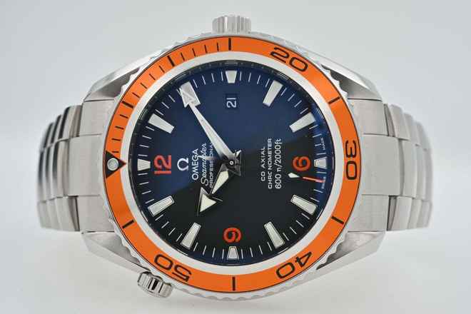 Omega Seamaster Planet Ocean 45.5mm Asla cilalanmamış 2908.50.38 Turuncu