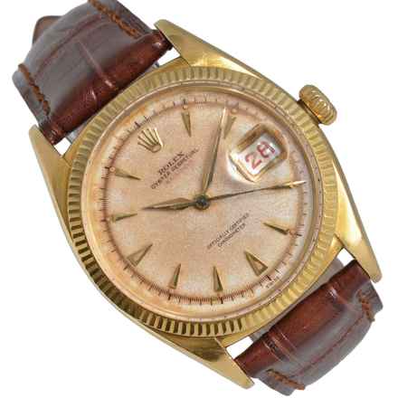 Rolex Datejust 36 6305-1 Krem Radium kadran sarı altın 18KT çok nadir 1954