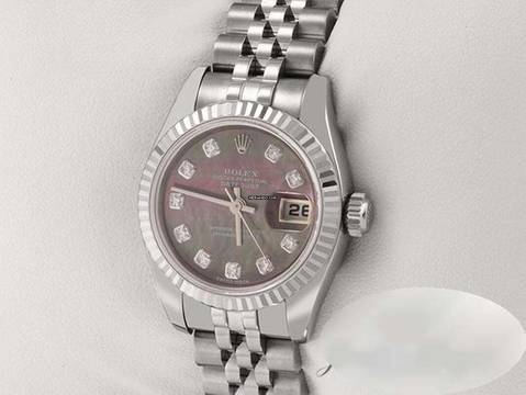 Rolex Lady-Datejust 179174 2013 Stahl Weissgold 750 Perlmutt Diamanten Automatik