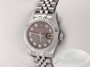 Thumbnail von Rolex Lady-Datejust 179174 2013 Stahl Weissgold 750 Perlmutt Diamanten Automatik Stainless Steel 18kt White Gold Jubilé-band Chronometer Oyster