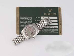 Thumbnail von Rolex Lady-Datejust 179174 2013 Stahl Weissgold 750 Perlmutt Diamanten Automatik