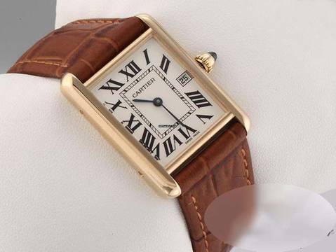 Cartier Tank Louis Cartier Großes Modell Gelbgold 750 2022 W1529756 Gold Damen Herren