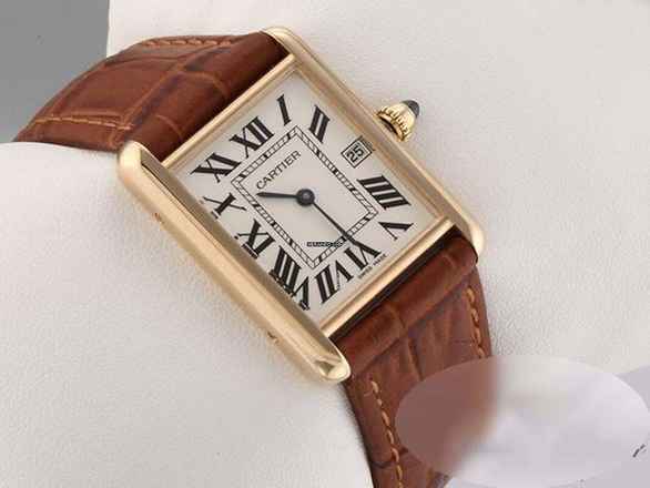  Cartier Tank Louis Cartier Großes Modell Gelbgold 750 2022 W1529756 18kt Yellow Gold Damen Herren 
