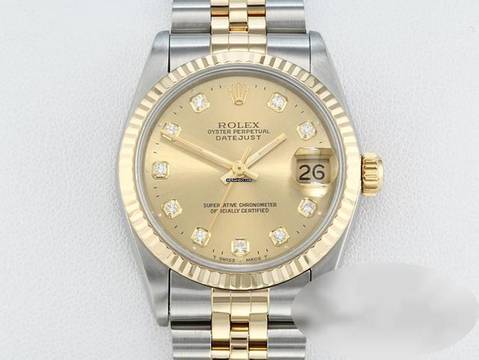 Rolex Datejust 31 31mm 68273 Stahl Gelbgold 750 1997 Diamanten Automatik Stainless Steel 18kt Yellow Gold Jubilé-band Chronometer Oyster