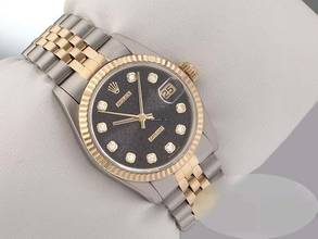 Thumbnail von Rolex Datejust 31 Medium Stahl Gelbgold 750 1999 Diamanten Automatik Gold Stahl Stainless Steel 18kt Yellow Gold Jubilé-band Chronometer Oyster Black Dial