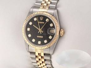 Thumbnail von Rolex Datejust 31 Medium Stahl Gelbgold 750 1999 Diamanten Automatik Gold Stahl Stainless Steel 18kt Yellow Gold Jubilé-band Chronometer Oyster Black Dial
