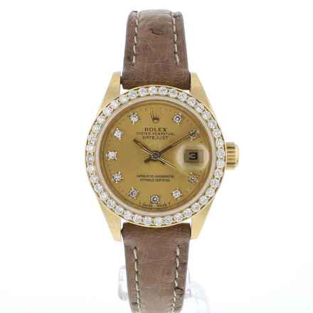  Rolex Lady-Datejust 26 Yellow Gold Diamond Dial 