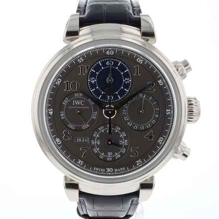  IWC Da Vinci Perpetual Calendar Chronograph Slate Dial 