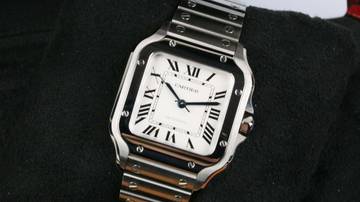 Thumbnail von Cartier Santos De Cartier Medium White WSSA0029 - New with VAT - Fullset 2026
