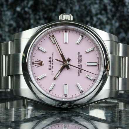 Rolex Oyster Perpetual 34 Candy Pink 124200 - Yeni LC100 - Tam Set 2026