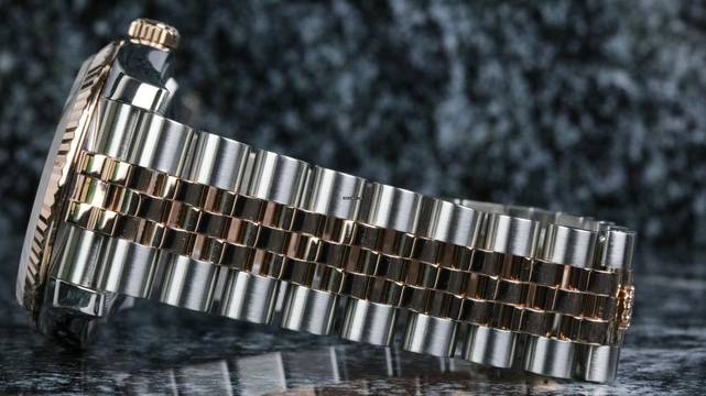 Rolex Datejust 36 Steel Rosé Jubilee 116231 Black Diamond - Fullset 2012