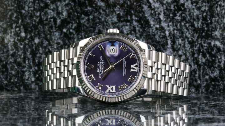 Rolex Datejust 36 Jubilee 126234 Eggli Mor 6&9 - neredeyse yeni - Tam set 2021