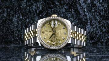 Thumbnail von Rolex Datejust 36 Steel Gold RBR Jubilee Champagne Diamond - Fullset 2012