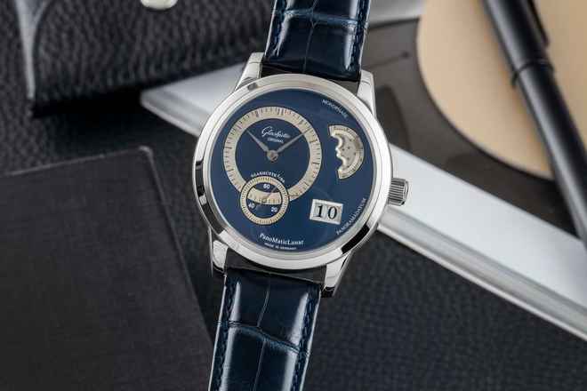 Glashütte Original PanoMaticLunar Steel Automatic Men's Watch Ref 1-90-02-05-02-04 B&P 2007