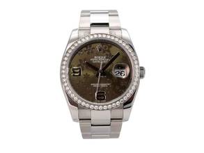 Thumbnail von Rolex Datejust 36 Edelstahl / Weißgold Diamant Lünette Ref. 116244