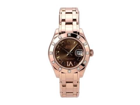 Rolex Lady-Datejust Pearlmaster 29 Everose-Gold 80315 Choco Römisch