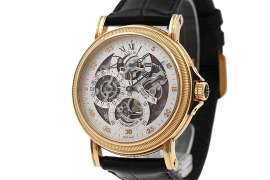Paul Picot Atelier Regulateur Squelette 18K Rose Gold Full Set 2006 Limited Edition of 30pc
