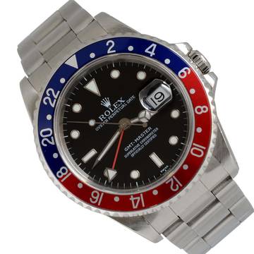 Rolex GMT-Master I 16700 Pepsi bezel Luminova dial Full Set 1998’s