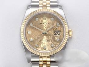 Thumbnail von Rolex Datejust 36 36mm 116233 2011 Diamanten Stahl Gelbgold 750 Automatik Gold