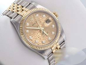 Thumbnail von Rolex Datejust 36 36mm 116233 2011 Diamanten Stahl Gelbgold 750 Automatik Gold