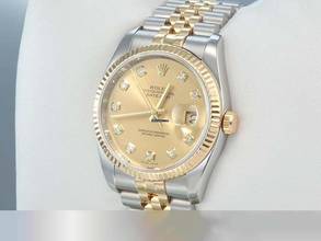 Thumbnail von Rolex Datejust 36 36mm 116233 2012 Diamanten Stahl Gelbgold 750 Automatik