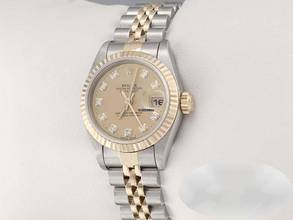 Thumbnail von Rolex Lady-Datejust Edelstahl Gelbgold 750 Diamanten 1997 Automatik Gold Stainless Steel 18kt Yellow Gold Jubilé-band Chronometer Oyster