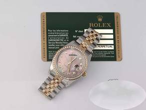Thumbnail von Rolex Datejust 36 36mm 116243 Edelstahl Gelbgold 750 Perlmutt Diamanten Stahl Gold