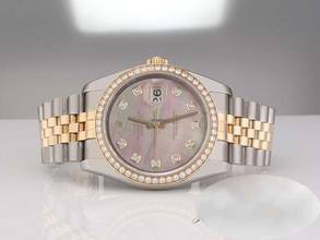 Thumbnail von Rolex Datejust 36 36mm 116243 Edelstahl Gelbgold 750 Perlmutt Diamanten Stahl Gold