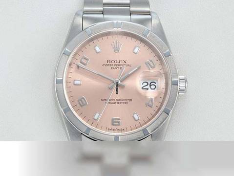 Rolex Oyster Perpetual Date 34mm Edelstahl 15210 2005 Damen Herren Stahl Stainless Steel Oyster-band Chronometer