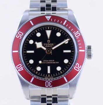 Tudor Black Bay Top Heritage Red Jubilé No-Date B+P Diver Manufakturwerk