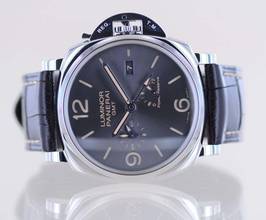 Thumbnail von Officine Paneral Luminor Due 3 Days GMT PAM00944 Steel small second Date Grey 45mm B+P