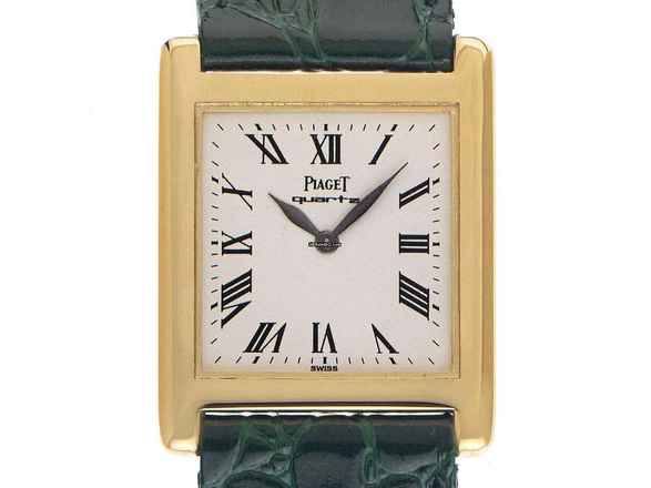  Piaget Tank Ref.70800 1988 original Box sehr gut Vintage Tank 18kt Gelbgold 28g 