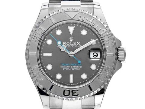 Rolex Yacht-Master 37 Medium Ref.268622 2023 Full Set wie Neu Yacht-Master Medium Stahl 950 Platin Rhodium