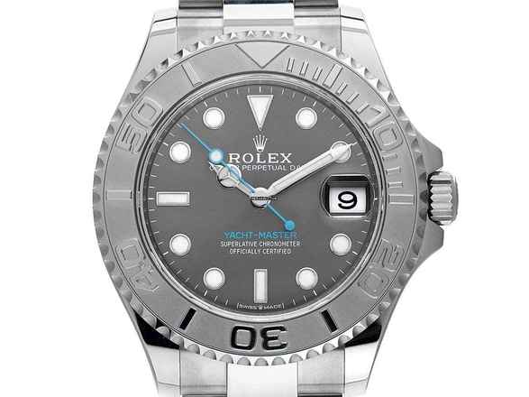  Rolex Yacht-Master 37 Medium Ref.268622 2023 Full Set wie Neu Yacht-Master Medium Stahl 950 Platin Rhodium 