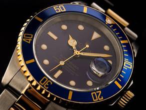 Thumbnail von Rolex Submariner Date Ref.16613 1991 Full Set sehr gut Vintage Submariner Date