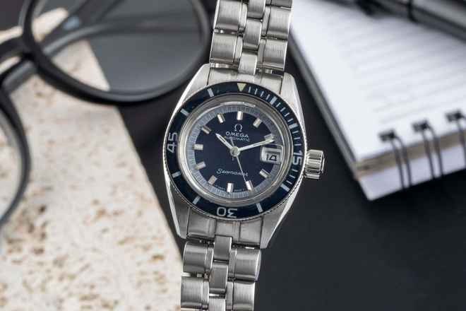  Omega Seamaster Automatik Edelstahl Damenuhr Ref. 566.024 Klassiker 