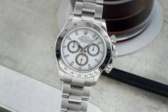 Thumbnail von Rolex Daytona Chronograph White Dial Stahl Automatik Herrenuhr 116520 B&P 2008