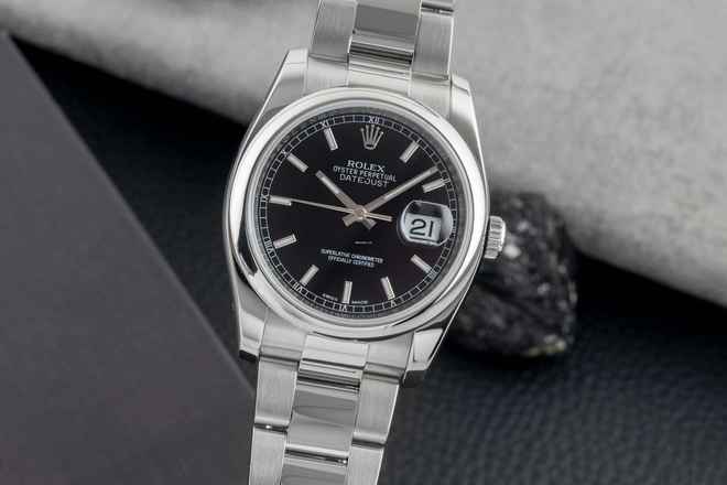 Rolex Datejust 36 Oyster Edelstahl Automatik Herrenuhr Ref. 116200 