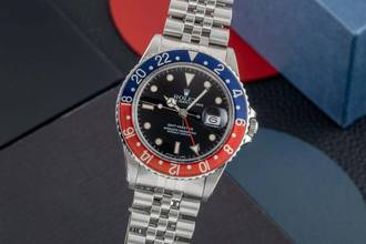 Thumbnail von Rolex GMT-Master Pepsi Stahl Automatik Herrenuhr Ref. 16750 Vintage Klassiker