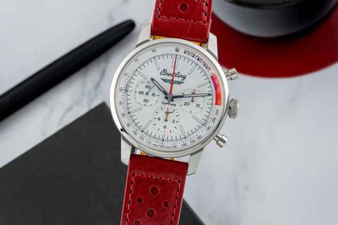  Breitling Top Time B01 Ford Thunderbird Stahl Ref. AB01766A1A1X1 B&P NP 7250 
