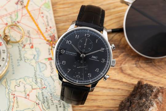 IWC Portugieser Chronograph Automatik Stahl Ref. IW371609 Papiere