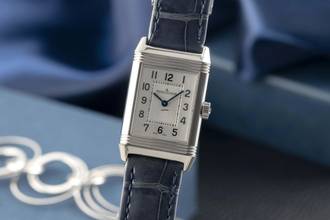 Thumbnail von Jaeger-LeCoultre Reverso Lady Stahl Handaufzug Damenuhr Ref. Q2668432 211.8.44
