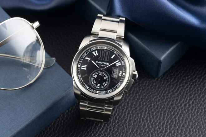  Cartier Calibre de Cartier Edelstahl Automatik Herrenuhr Ref. WSCA0005 3389 