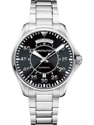  Hamilton Khaki Pilot Day Date H64615135 Herrenuhr Khaki Aviation Pilot Day Date Automatik 42mm 10ATM 