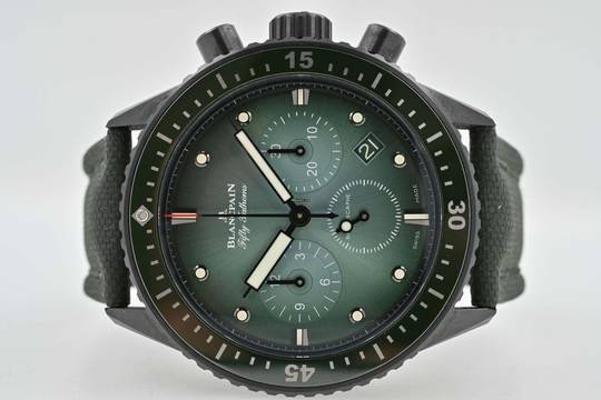 Blancpain Fifty Fathoms Bathyscaphe Chronograph Flyback 5200-0153-B52A Green Dial