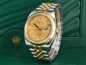 Thumbnail von Rolex Datejust 36 116233 36mm Gold Jubilee Dial With Big Diamonds - Full Set 2011