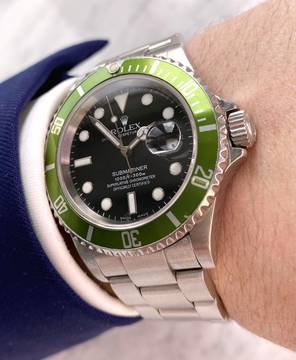Rolex Submariner Date Vintage Kermit Submariner ref 16610LV Mark II F-Serie 2004 16610LV